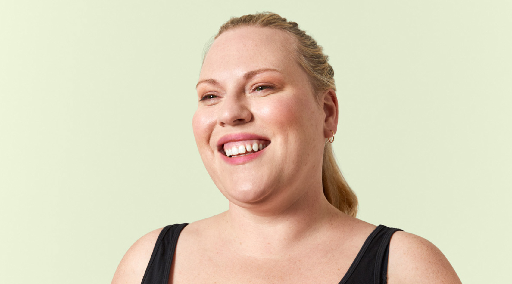 woman smiling