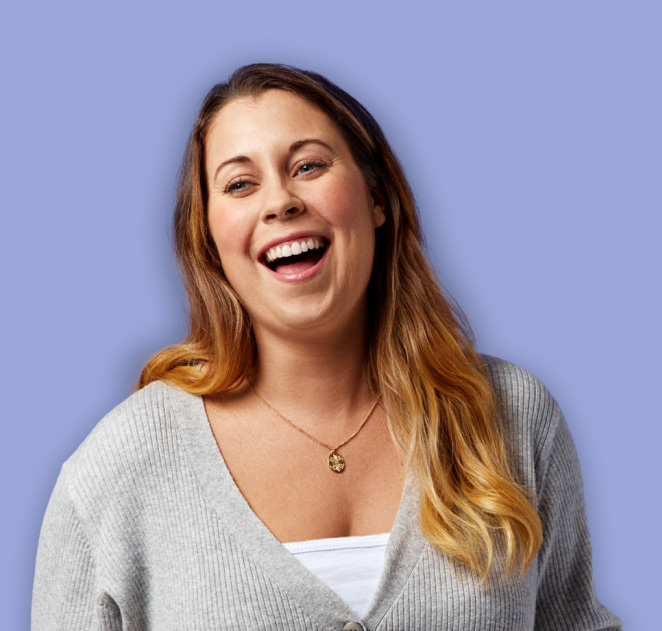 Woman laughing
