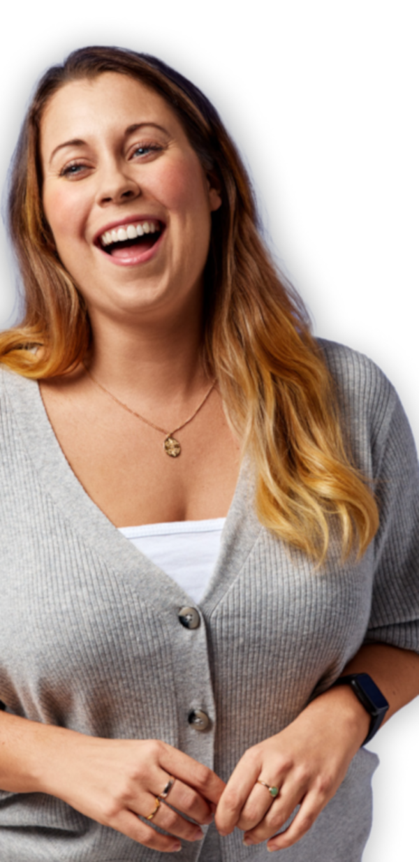 Woman laughing