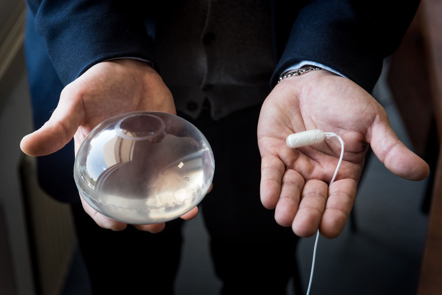 holding a non surgical gastric balloon