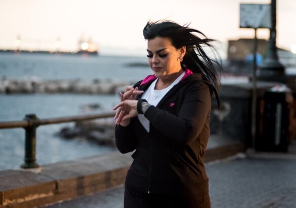 Woman exercising for weight loss