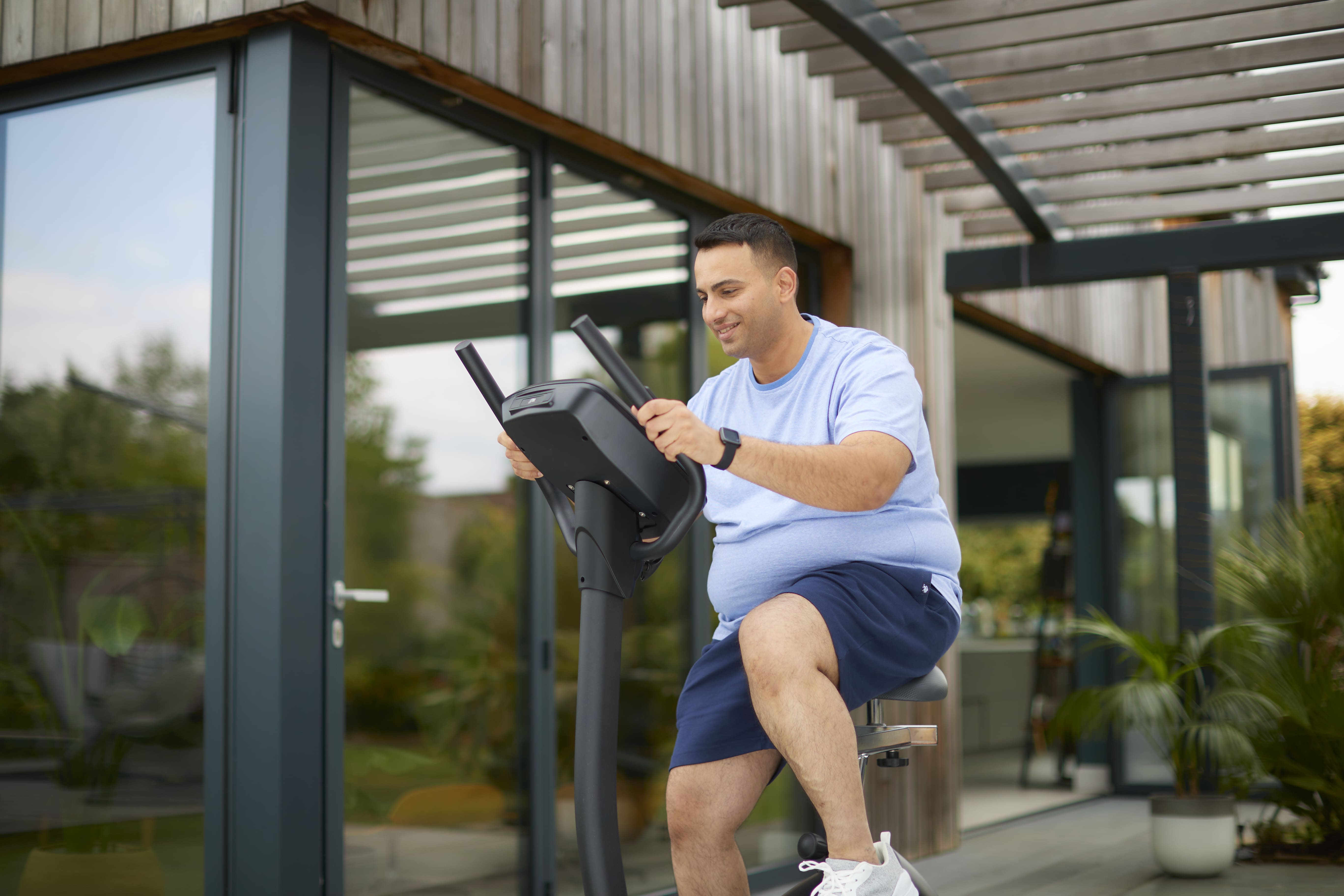 Ali exercising as part of the Allurion programme