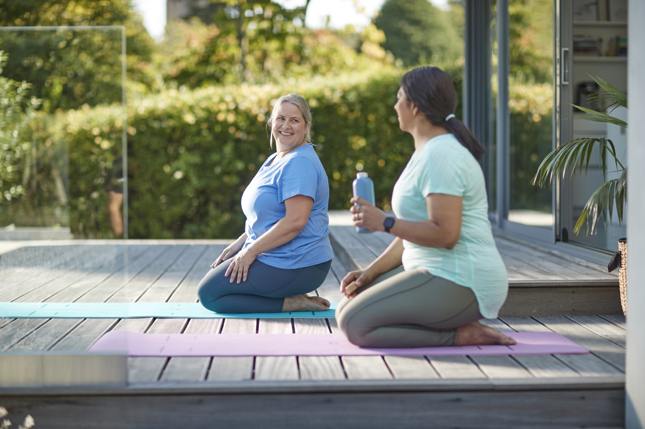 Women doing YOGA