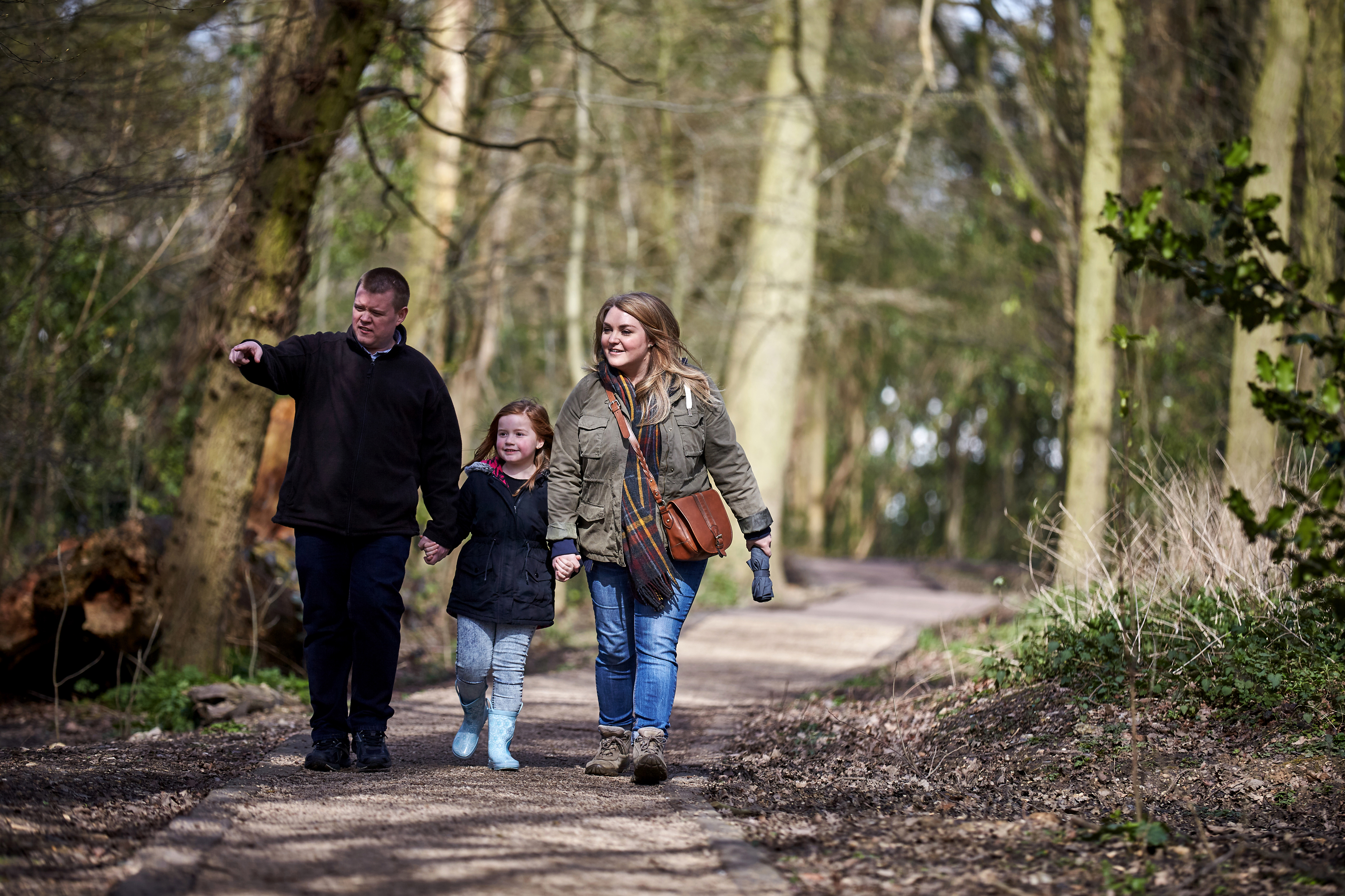 Family walking