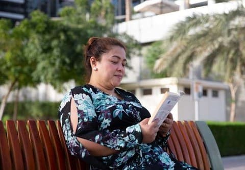 Women reading a book