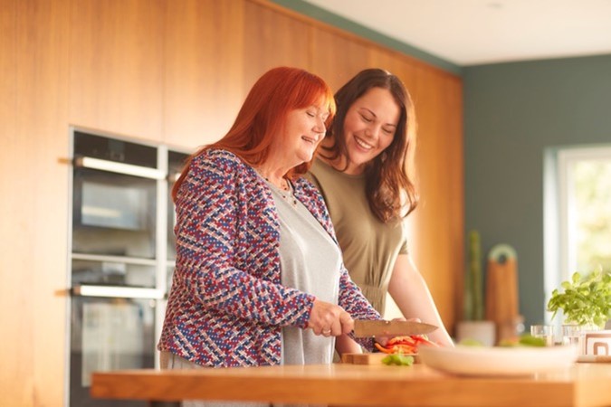 Friends preparing a healthy meal